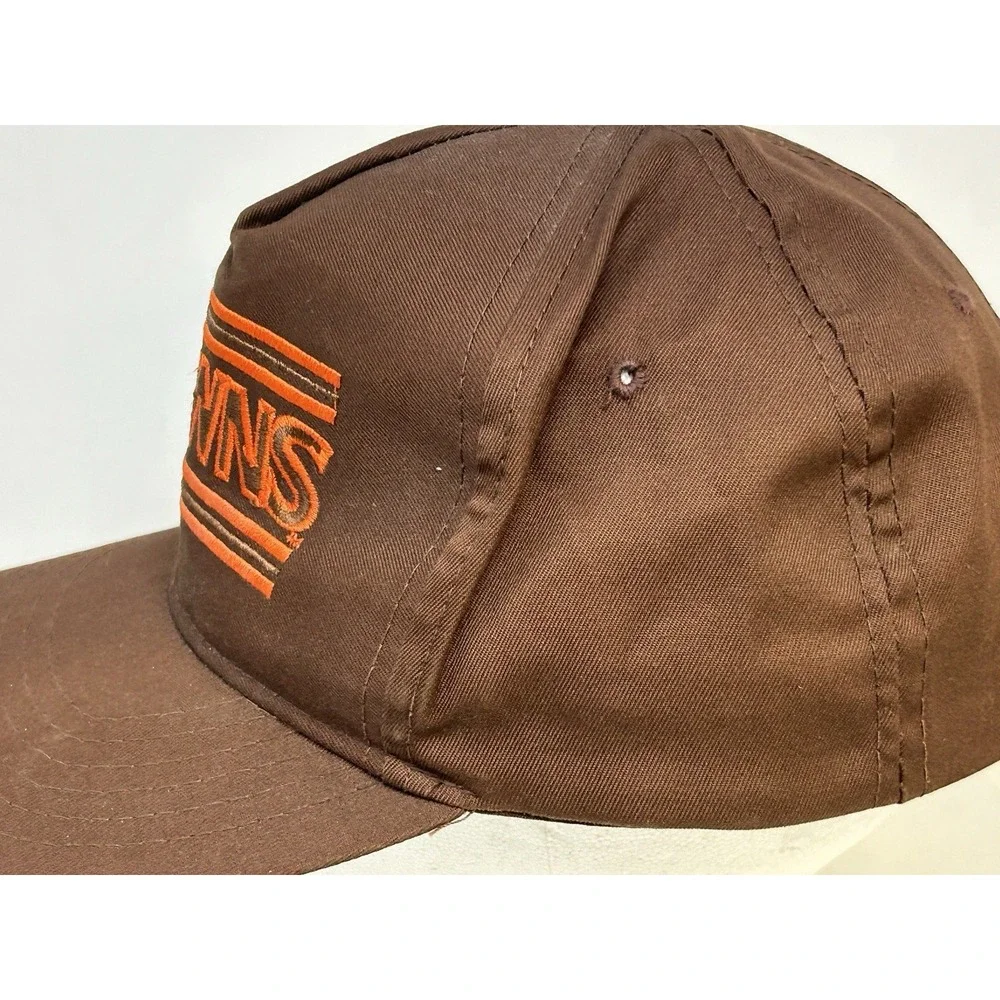 Vintage Cleveland Browns Snapback Hat Drew Pearson NFL‎ Brown Korea Bar